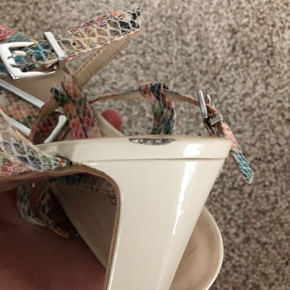 Karen Scott LORAH Colorful Ankle Strap Open Toe Heels - Picture 7 of 8